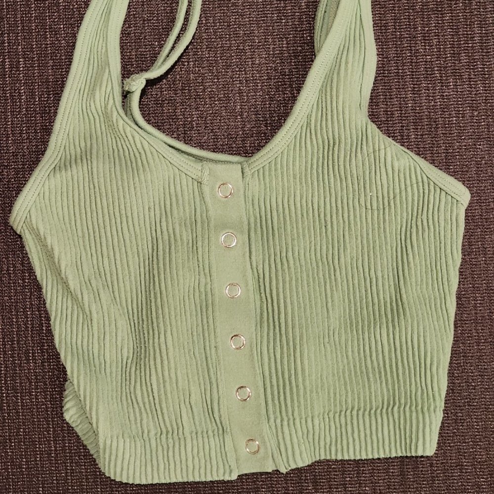 Aerie Cropped Ribbed Tank